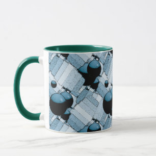Mug Sphère géométrique bleue