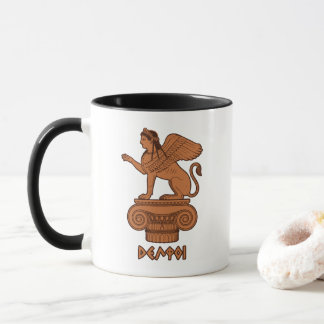 Mug Sphinx à Delphes - Figure rouge antique grecque