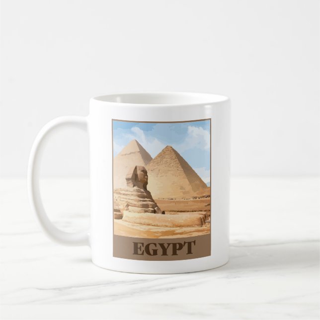 Mug Sphinx égyptien et pyramides (Gauche)