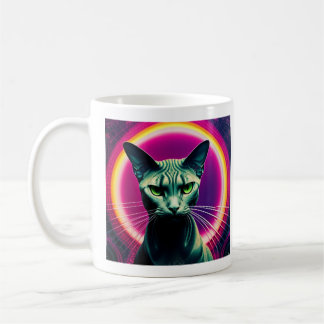 Mug Sphynx cat. coloré. street art design