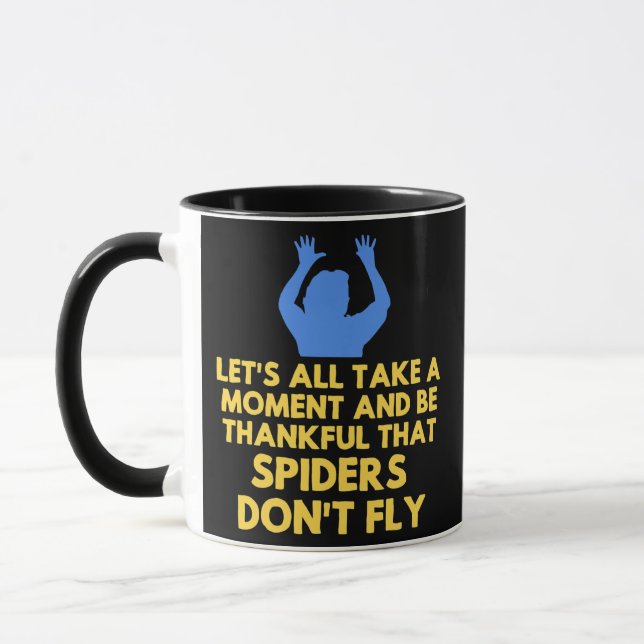 Mug Spider Sarcastique drôle Sarcasme Humour mème plai (Gauche)