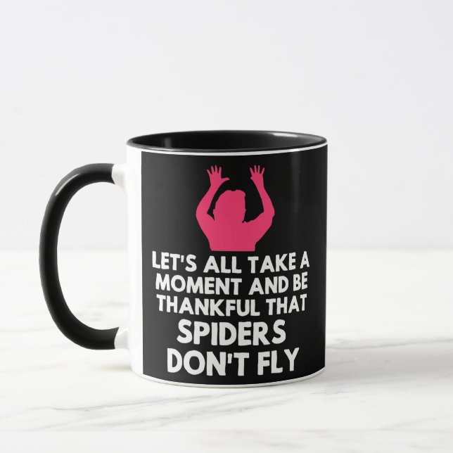 Mug Spider Sarcastique drôle Sarcasme Humour mème plai (Gauche)