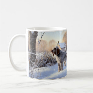 Mug Spinone Italiano Qu'il neige Noël