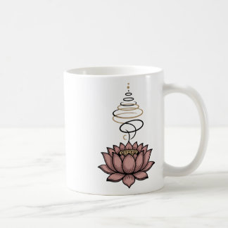 Mug Spiritual Lotus Flower Unalome Zen Meditation Yoga