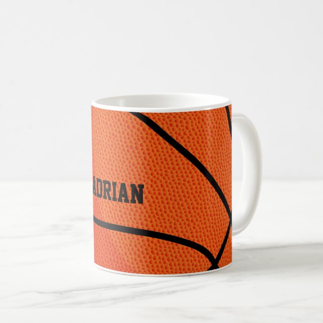 Mug Sport de basket-ball personnalisé (Devant droit)