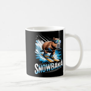 Mug Sport d'hiver de ski skieur drôle de capybara de s