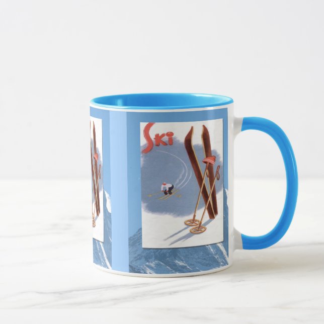 Mug Sports d'hiver - substance de ski (Droite)