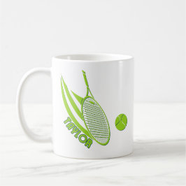 Mug Sports Personnalisés Avec Tennis De Nom