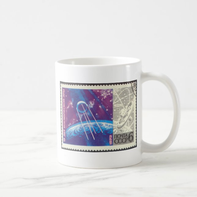 Mug Spoutnik 1 15 ans de science de l'espace de Russe (Droite)