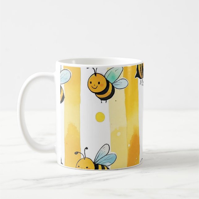 Mug Spring,Bee,Kids Friendly,mug (Gauche)