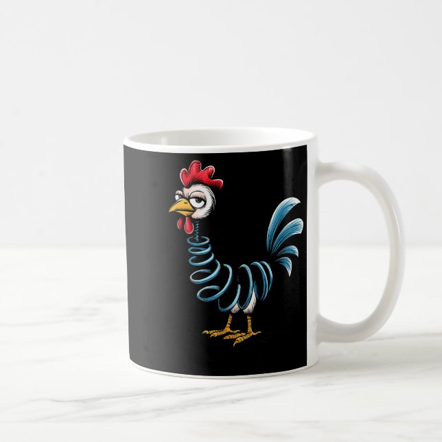 Mug Spring Chicken Chicken On Go Stick Funny Chicken  (Droite)