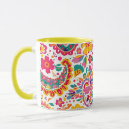 Mug Spring Floral Paisley