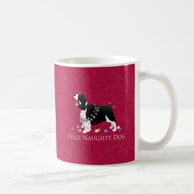 Mug Springer Spaniel Design de Noël (Droite)