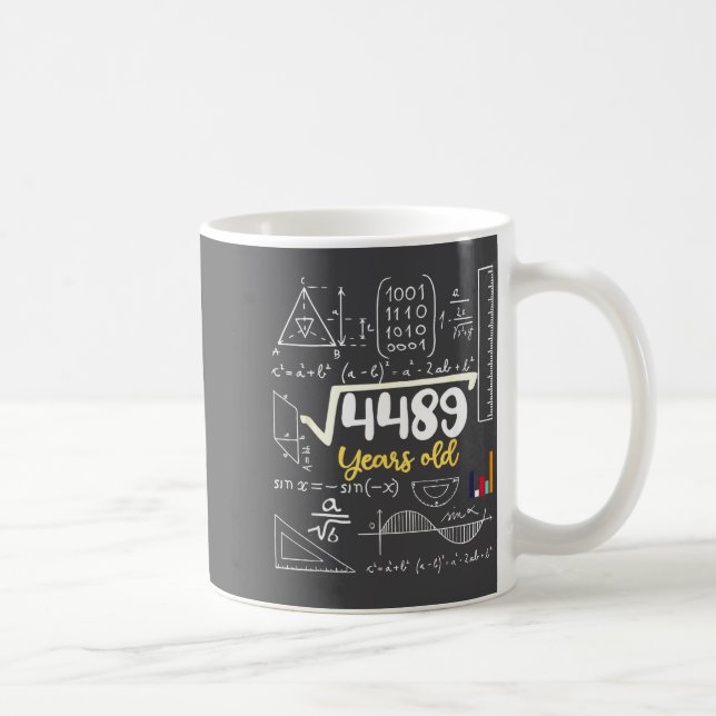 Mug Square Root Years Old Seven Teacher 67 Six 7 6 Jok (Droite)