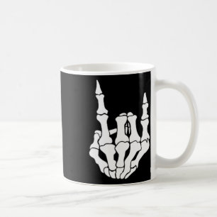 Mug Squelette à main rock Vintage Rocker Sign Hallowee