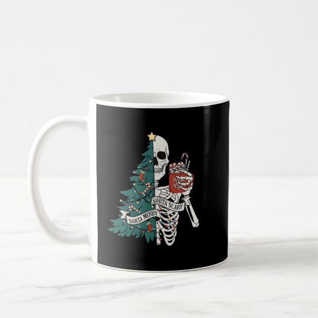 Mug squelette arbre de Noël 2 (Gauche)