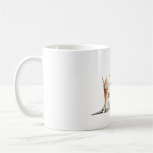 Mug Squelette avec citrouille et boire. Halloween.