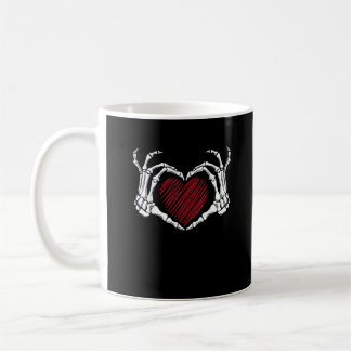 Mug Squelette Coeur main signe costume tendance Hallow