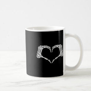 Mug Squelette Coeur main Signer Costume d'Halloween Vi
