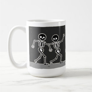 Mug Squelette de danse drôle Bone to Be Wild Halloween