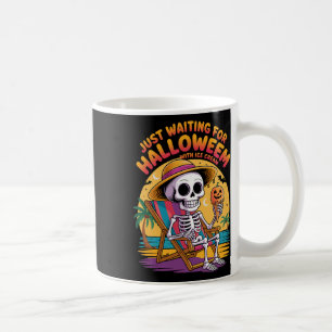 Mug Squelette De Plage Avec Crème De Glace Halloween C