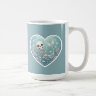 Mug Squelette de sirène dans une scène sous-marine