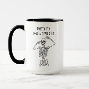 Mug Squelette drôle d'Halloween Assez Swag pour un mec