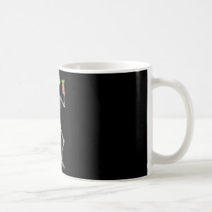 Mug Squelette drôle d'Halloween buvant une queue de Ma