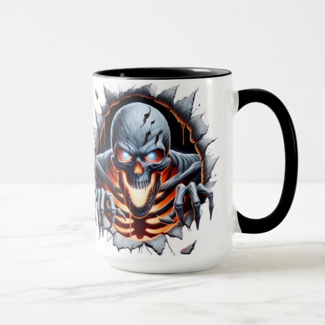 Mug squelette effrayant (Droite)