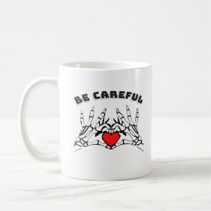 Mug Squelette Main Avec Coeur Classique
