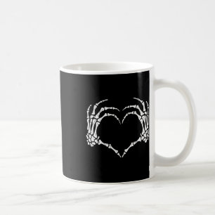 Mug Squelette Mains Coeur Signer Halloween Costume Hom