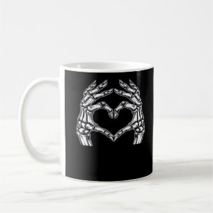 Mug Squelette Mains de coeur Signer Costume d'Hallowee