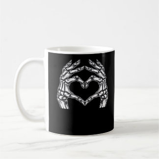 Mug Squelette Mains de coeur Signer Costume d'Hallowee