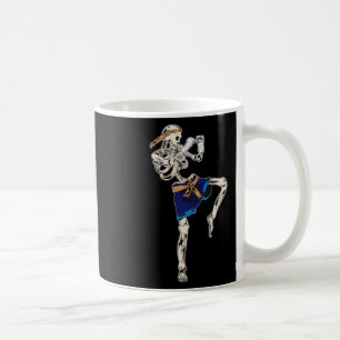 Mug Squelette Muay Thai Halloween Kickboxing Combattan