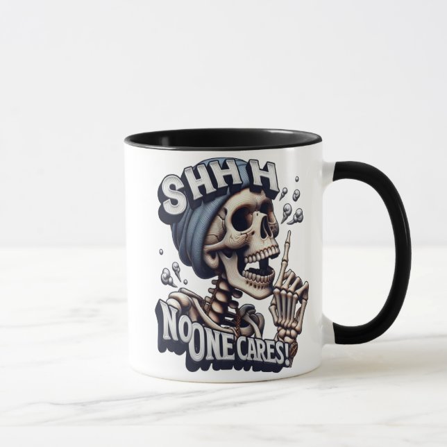 Mug Squelette silencieux : dévoiler la mystérieuse Ban (Droite)