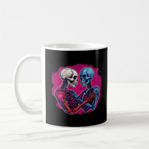 Mug Squelette traditionnel américain tenant main tatou