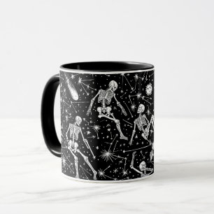 Mug Squelettes sur fond spatial 