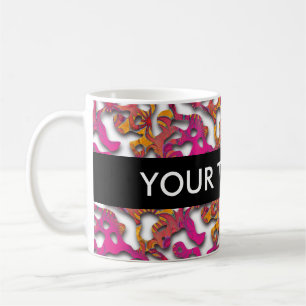 Mug Squiggly Loops seamless patent 14 + your backgr.