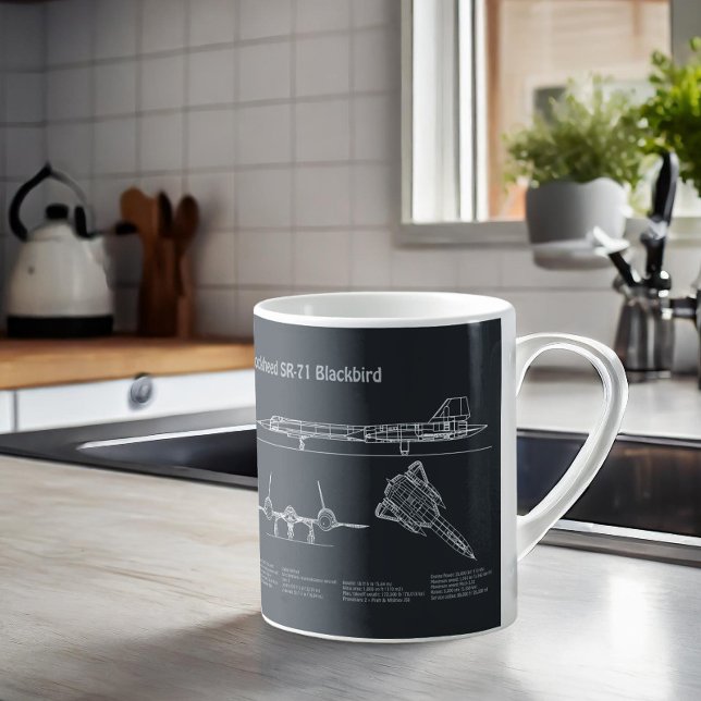 Mug SR-71 Blackbird - Plan directeur de l'avion PD (Créateur téléchargé)