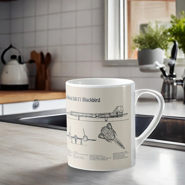 Mug SR-71 Blackbird - Plan directeur de l'avion SD (Créateur téléchargé)