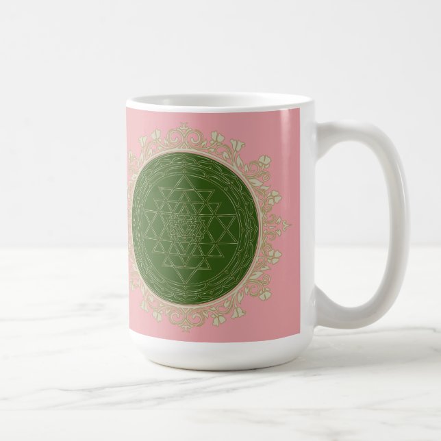 Mug Sri Yantra Mandala - Mug, Coupe (Droite)