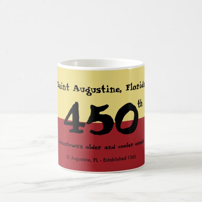 Mug St Augustine, la Floride - 450th - plus ancienne (Centre)