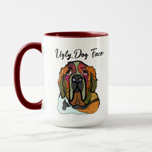 Mug St Bernard laide chien visage muette
