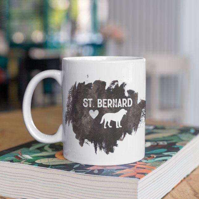 Mug St. Bernard Papa Chien race Fête des pères d'amour (Créateur téléchargé)
