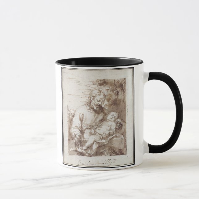 Mug St Joseph avec l'enfant de sommeil du Christ (Droite)