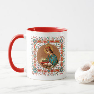 Mug St. Louis IX avec frontière Rinceau (BK 065)