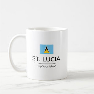 Mug St. Lucia Minimaliste   Fierté Quotidienne
