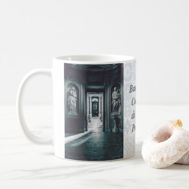 Mug St Mary Salome et St Barbara. Statues italiennes (Avec donut)