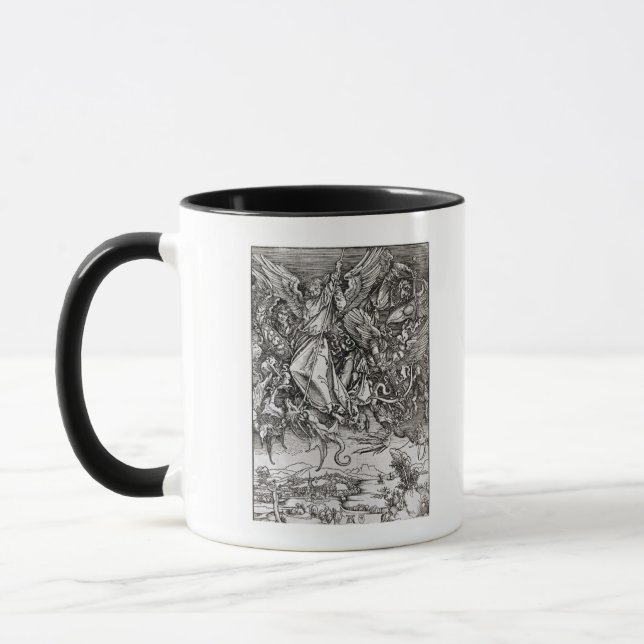 Mug St Michael et le dragon, d'un latin (Gauche)