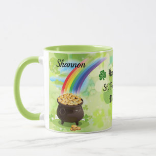 Mug St. Patrick's Day Ajouter le nom Leprechaun Coffee